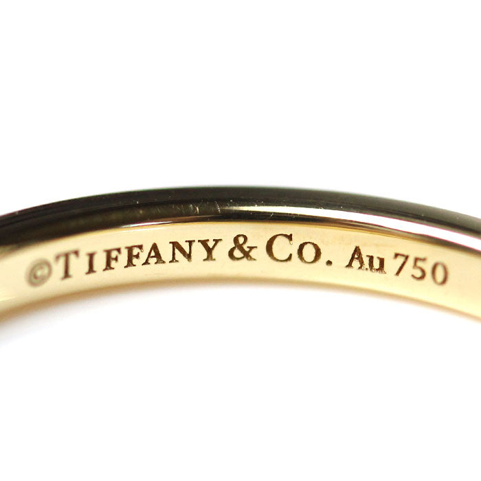 TIFFANY&Co. ティファニー K18YG イエローゴールド クラシック フォーエバー バンド リング・指輪 ダイヤモンド 10.5号 2.3g レディース【中古】【美品】