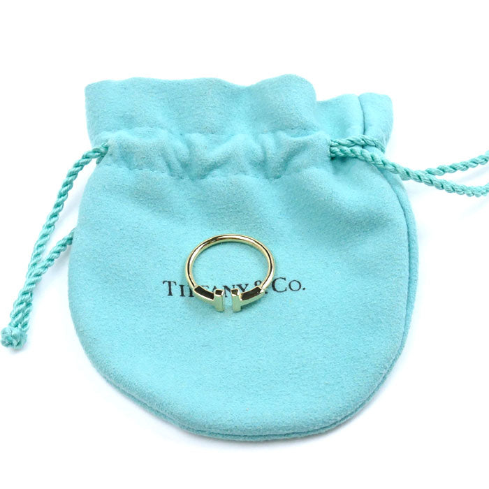 TIFFANY&Co. ティファニー K18YG イエローゴールド Tワイヤー リング・指輪 60147354 10号 2.7g レディース【中古】【美品】