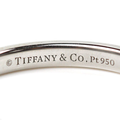 TIFFANY&Co. ティファニー Pt950プラチナ ソレスト ハーフサークル リング・指輪 ダイヤモンド 7.5号 2.7g レディース【中古】【美品】