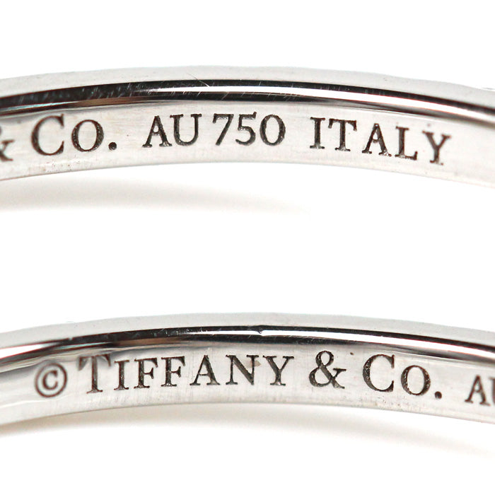 TIFFANY&Co. ティファニー K18WG ホワイトゴールド Tワイヤー フルサークル リング・指輪 60148897 ダイヤモンド 9.5号 1.4g レディース【中古】【美品】