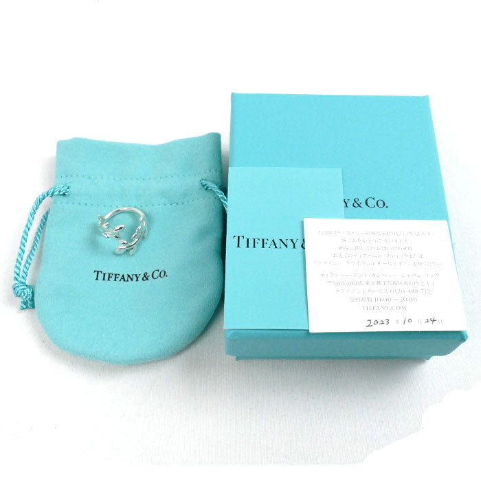 TIFFANY&Co. ティファニー シルバー925 オリーブ リーフ バイパス リング リング・指輪 67544307 7号 3.5g レディース【中古】【美品】