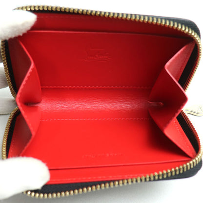 Christian Louboutin クリスチャンルブタン パネトーネ スタッズ コインパース コインケース ブラック 3175223 M442 レディース【中古】【美品】