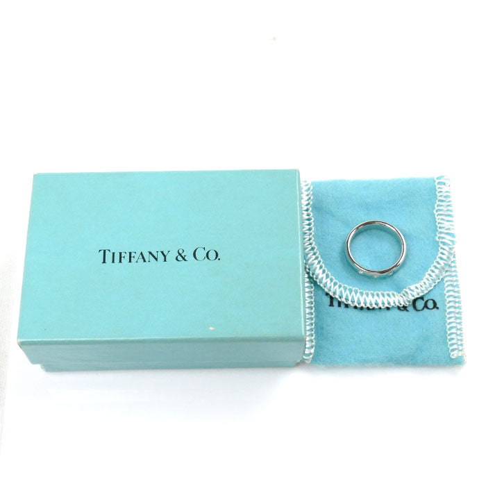 TIFFANY&Co. ティファニー Pt950プラチナ ルシダ バンドリング 3Pダイヤ リング・指輪 ダイヤモンド 10号 7.1g レディース【中古】