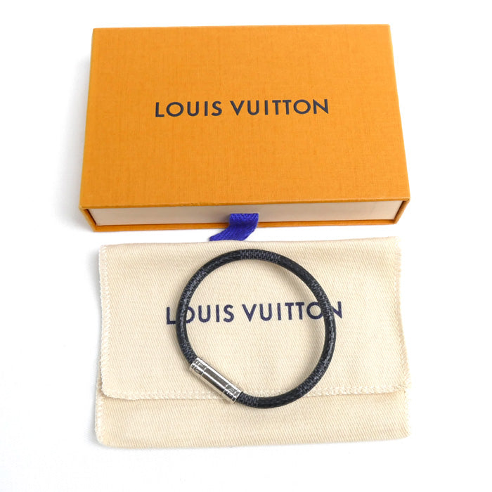 LOUIS VUITTON ルイ・ヴィトン ダミエグラフィットキャンバス キープ イット ブレスレット M8152E BC4262 19cm ユニセックス【中古】