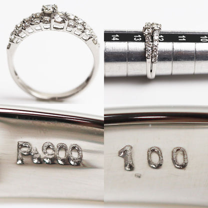 Pt900プラチナ リング・指輪 ダイヤモンド1.00ct 12号 3.1g レディース【中古】