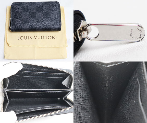 LOUIS VUITTON ルイ・ヴィトン ジッピーコインパース コインケース ダミエ・グラフィット N63076 MI0160 メンズ【中古】