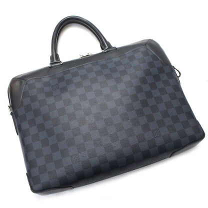 LOUIS VUITTON ルイ・ヴィトン オリバー ブリーフケース ダミエ コバルト ブラック ネイビー N51199 CA3198 メンズ【中古】