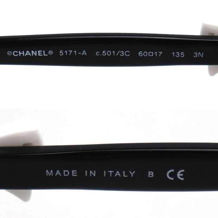 CHANEL シャネル ココマーク サイドリボン サングラス 5171-A C.501/3C 60□17 135 レディース【中古】