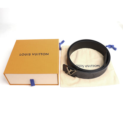 LOUIS VUITTON ルイ・ヴィトン LV イニシャル 40MM リバーシブル ベルト モノグラム・エクリプス リバース  グレー ブラック M0285S AC3203 メンズ【中古】【極美品】