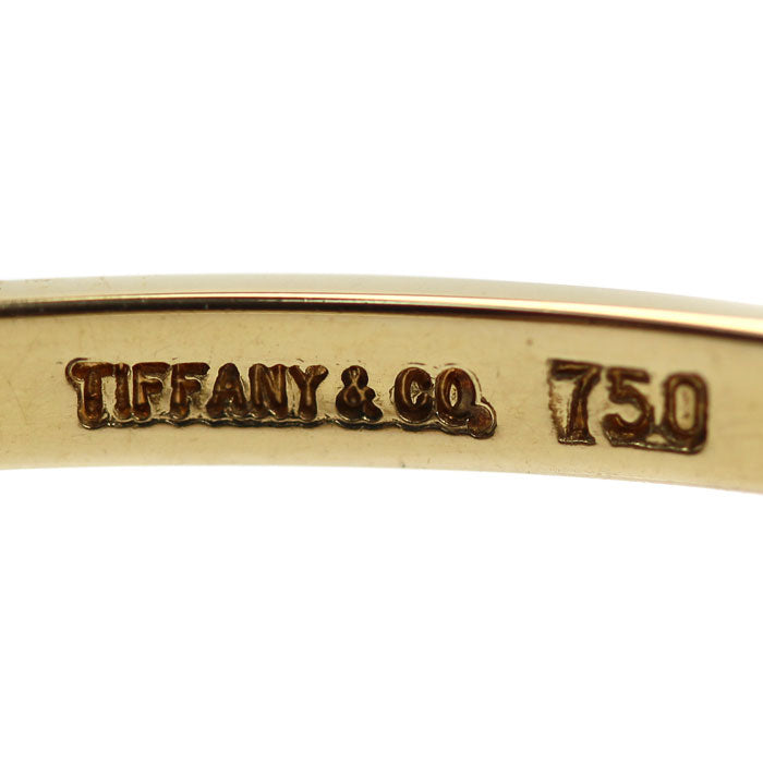 TIFFANY&Co. ティファニー K18YG イエローゴールド フック＆アイ バングル ダイヤモンド 10.8g レディース【中古】