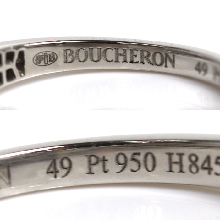 Boucheron ブシュロン Pt950プラチナ ポン ドゥ パリ ソリテール リング・指輪 JSL00202 ダイヤモンド0.30ct 9号 49  3.8g レディース – 古恵良質店