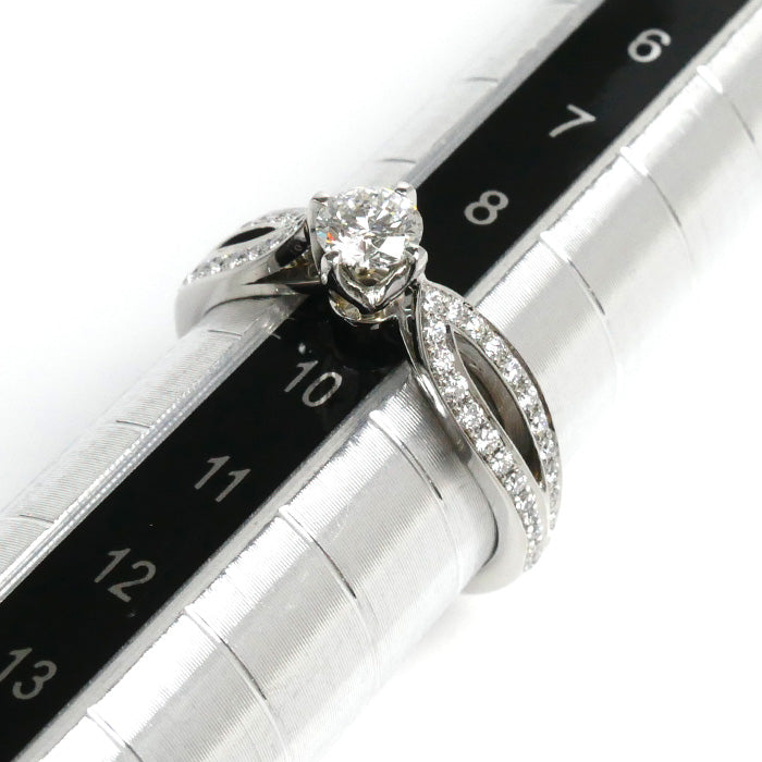 Boucheron ブシュロン Pt950プラチナ ポン ドゥ パリ ソリテール リング・指輪 JSL00202 ダイヤモンド0.30ct 9号 49  3.8g レディース – 古恵良質店