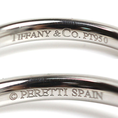 TIFFANY&Co. ティファニー Pt950プラチナ カーブド バンド リング・指輪 60016942 ダイヤモンド 13号 3.7g レディース【中古】