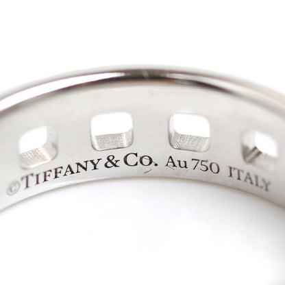 TIFFANY&Co. ティファニー K18WG ホワイトゴールド Tトゥルー ワイド リング・指輪 12.5号 5.5g レディース【中古】【美品】