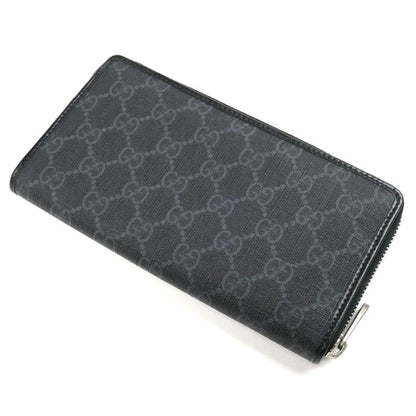 GUCCI グッチ インターロッキングG ジップアラウンド 長財布 ラウンドファスナー ブラック 673003 92TCN 1000 メンズ【中古】