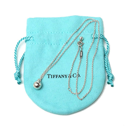 TIFFANY&Co. ティファニー シルバー925 ハードウェア ボール ペンダント ネックレス 3.7g 41/46cm レディース【中古】