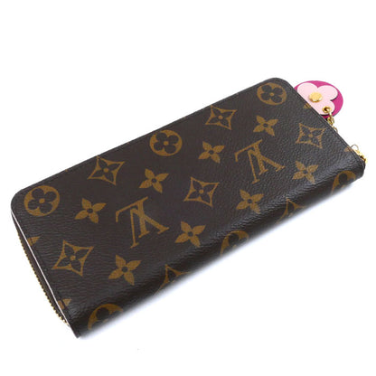 LOUIS VUITTON ルイ・ヴィトン ポルトフォイユ・クレマンス 長財布 ラウンドファスナー モノグラム ブラウン M68314 GI1129 レディース【中古】