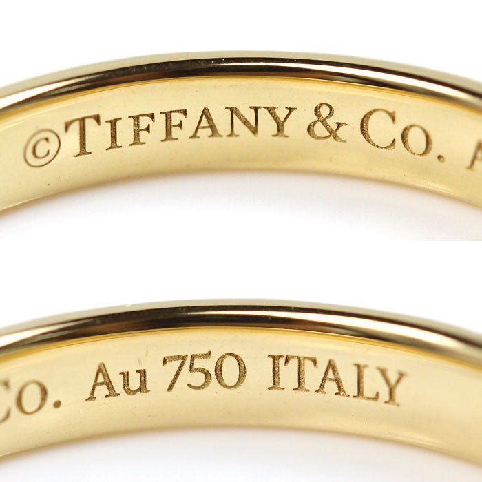 TIFFANY&Co. ティファニー K18YG イエローゴールド アトラス X クローズド ナロー リング・指輪 16号 3.9g レディース【中古】