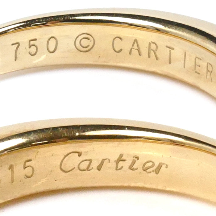 CARTIER カルティエ K18YG イエローゴールド エリプス リング・指輪 ルビー 13.5号 54 9.3g レディース【中古】【美品】