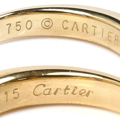 CARTIER カルティエ K18YG イエローゴールド エリプス リング・指輪 ルビー 13.5号 54 9.3g レディース【中古】【美品】