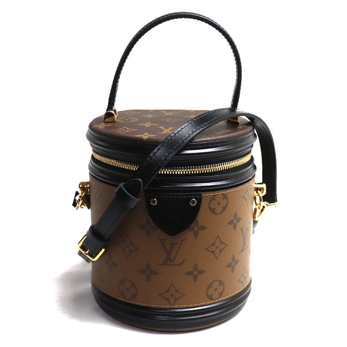 LOUIS VUITTON ルイ・ヴィトン カンヌ 2Wayショルダーバッグ モノグラムリバース ブラウン M43986 IC レディース【中古】【美品】