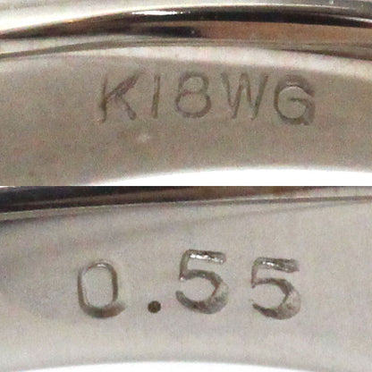 K18WG ホワイトゴールド リング・指輪 ダイヤモンド0.55ct 12.5号 8.1g レディース【中古】【美品】