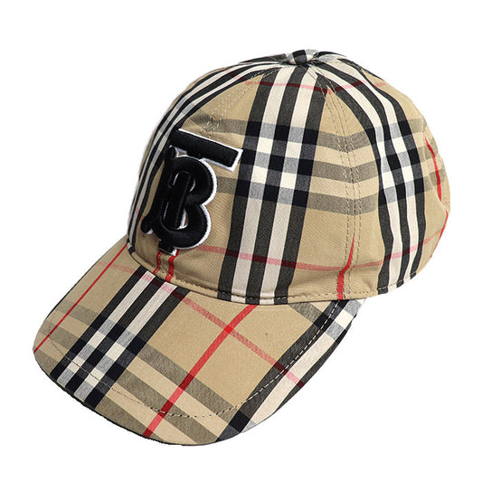 BURBERRY バーバリー TBロゴ ヴィンテージチェック キャップ ベージュ 8027502 56 ユニセックス【中古】