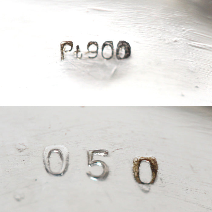 Pt900プラチナ リング・指輪 ダイヤモンド0.50ct 19号 19.0g メンズ【中古】