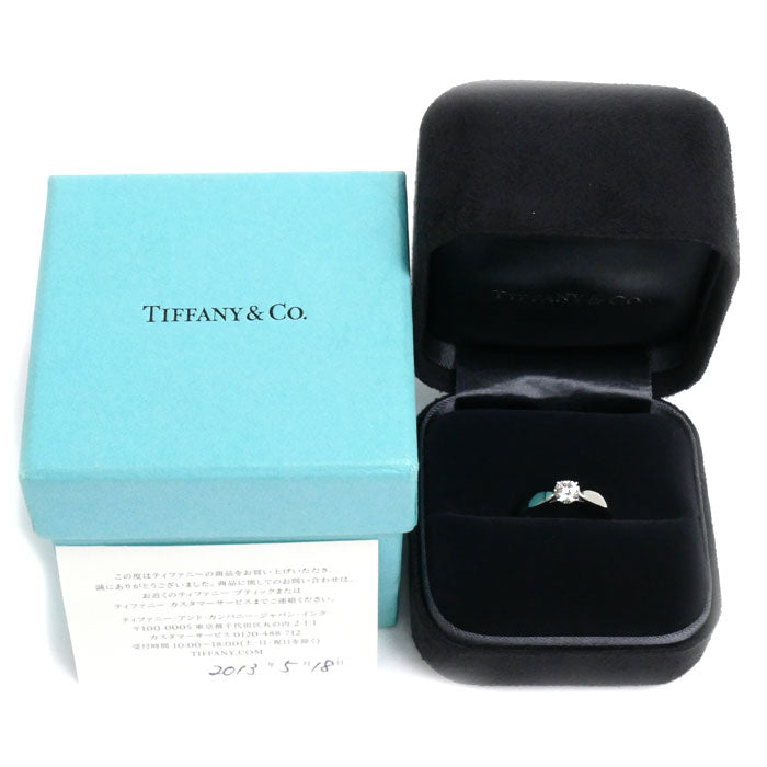 TIFFANY&Co. ティファニー Pt950プラチナ ハーモニー リング・指輪 ダイヤモンド0.43ct 10.5号 3.7g レディース【中古】【美品】