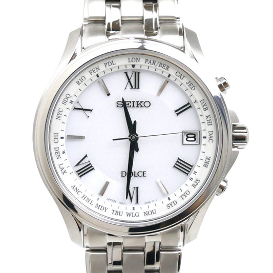 SEIKO セイコー ドルチェ 腕時計 ソーラー SADZ201/7B27-0AD0 電波 メンズ【中古】【美品】