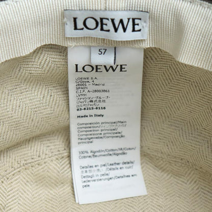 LOEWE ロエベ バケットハット (デニムカーフ) ハット ブラウン グレー K820HB1X20 
57 ユニセックス【中古】【美品】