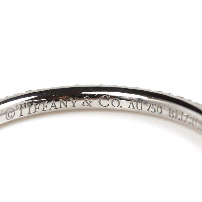 TIFFANY&Co. ティファニー K18WG ホワイトゴールド メトロ フルエタニティ リング・指輪 ダイヤモンド 6.5号 1.0g レディース【中古】【美品】