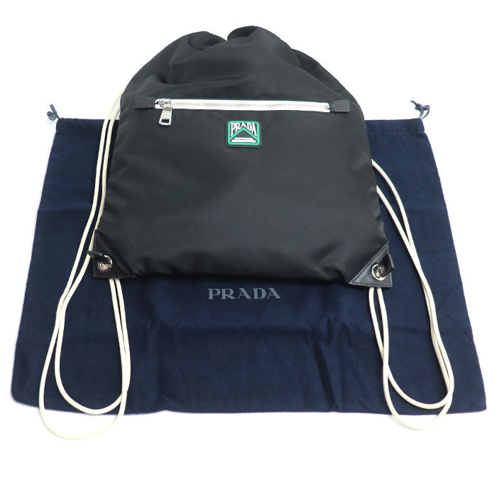 PRADA プラダ ナップサック リュック・デイパック ブラック 2VZ030 ユニセックス【中古】【美品】