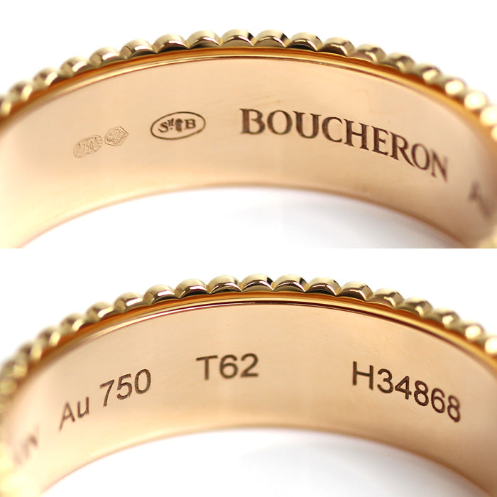 Boucheron ブシュロン K18YG イエローゴールド K18WG ホワイトゴールド K18PG キャトル クラシック リング スモール リング・指輪  JRG00290 21.5号 62 7.9g メンズ – 古恵良質店