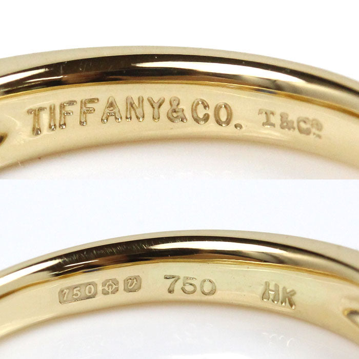 TIFFANY&Co. ティファニー K18YG イエローゴールド リング・指輪 サファイア ダイヤモンド 12号 3.6g レディース【中古】【美品】