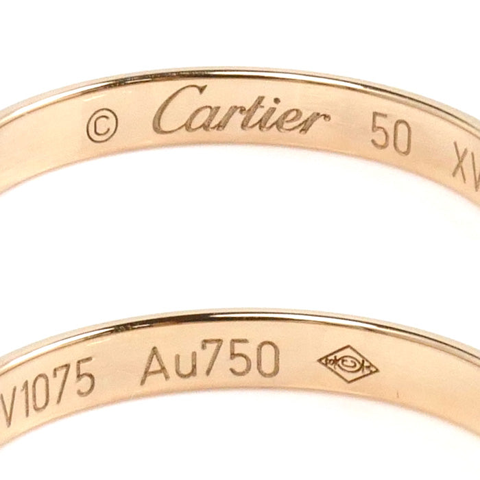 CARTIER カルティエ K18PG ピンクゴールド 1895 ウェディング リング・指輪 B4088150 10号 50 2.0g レディース【中古】【美品】