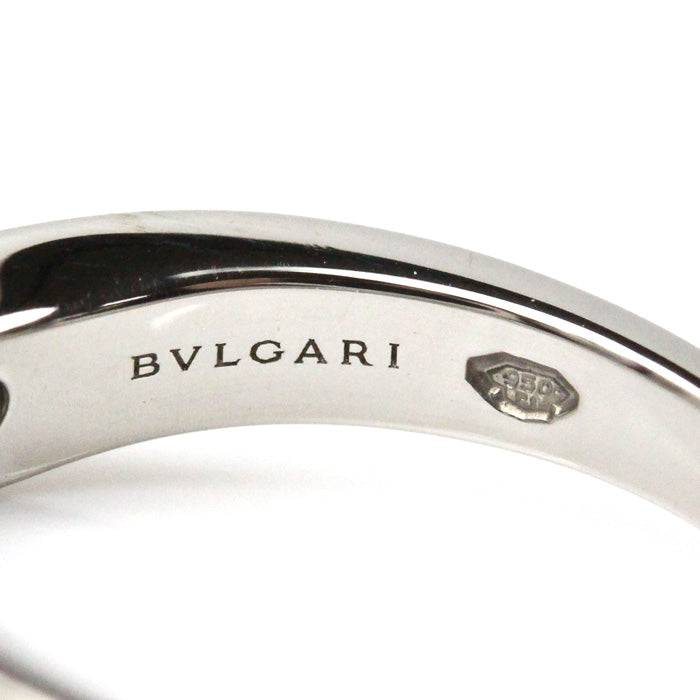 BVLGARI ブルガリ Pt950プラチナ コロナ 1Pダイヤ フェディ リング・指輪 350458 ダイヤモンド 8号 3.7g レディース【中古】【美品】