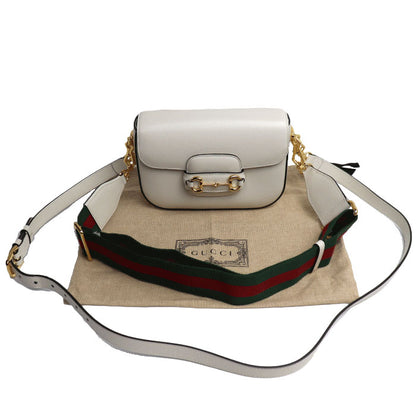 GUCCI グッチ ホースビット 1955 ミニバッグ 2Wayショルダーバッグ ホワイト 658574 18YSG 9068【中古】