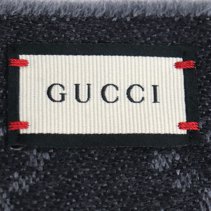 GUCCI グッチ GGパターンウィンタースカーフ マフラー ストール グレー 133483 ユニセックス