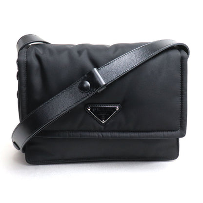 PRADA プラダ スモール パデッド Re-Nylon ショルダーバッグ ブラック 1BD313 RDLN F0002 レディース【中古】【美品】