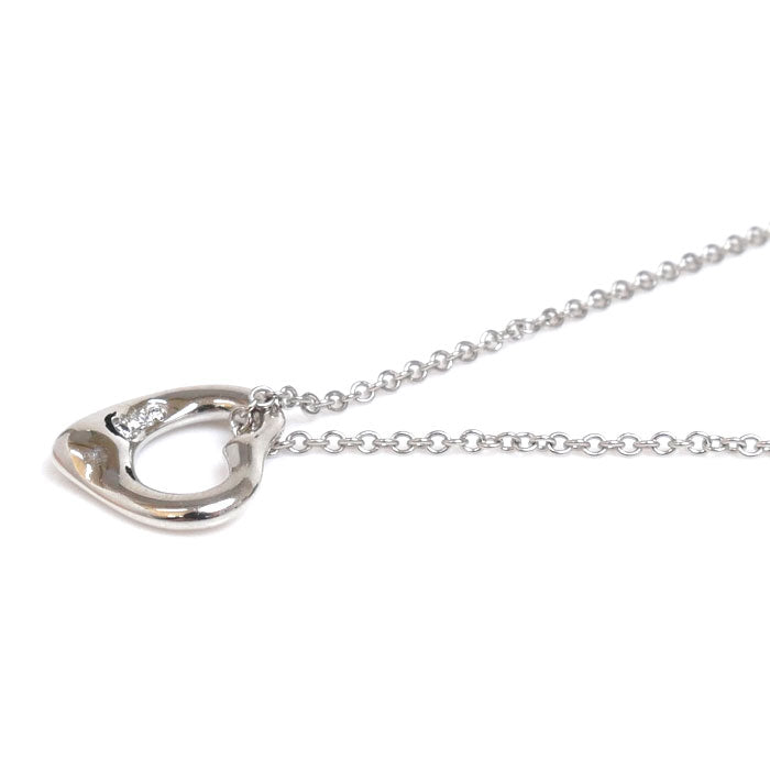 TIFFANY&Co. ティファニー Pt950プラチナ オープンハート ダイヤ 3PD ネックレス 68148707 ダイヤモンド 3.8g  40cm レディース – 古恵良質店