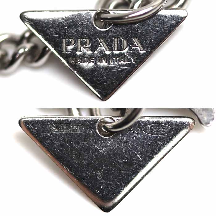 PRADA プラダ シルバー925 プラダ シンボル ネックレス ネックレス 1JC799 13.6g 69.5cm ユニセックス – 古恵良質店