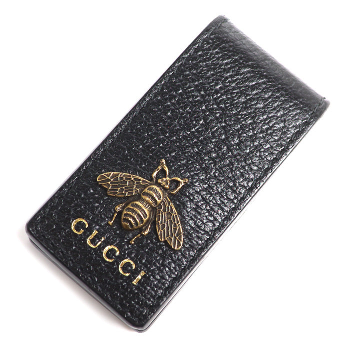 GUCCI グッチ レザー アニマリエ ビー マネークリップ 522914 メンズ【中古】【美品】