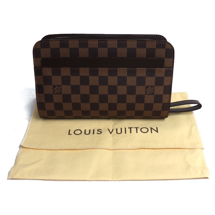 LOUIS VUITTON ルイ・ヴィトン サンルイ セカンドバッグ ダミエ ブラウン N51993 SN0120 メンズ【中古】【美品】