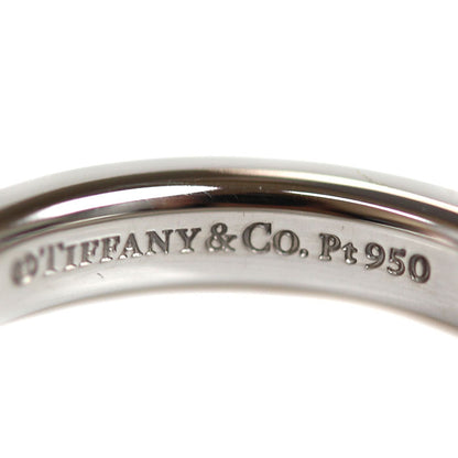 TIFFANY&Co. ティファニー Pt950プラチナ フラットバンド 3P ダイヤ リング・指輪 60001879 ダイヤモンド 7.5号 4.7g レディース【中古】【美品】