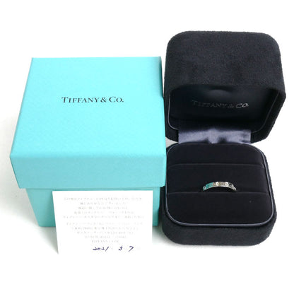 TIFFANY&Co. ティファニー Pt950プラチナ フラットバンド 3P ダイヤ リング・指輪 60001879 ダイヤモンド 7.5号 4.7g レディース【中古】【美品】