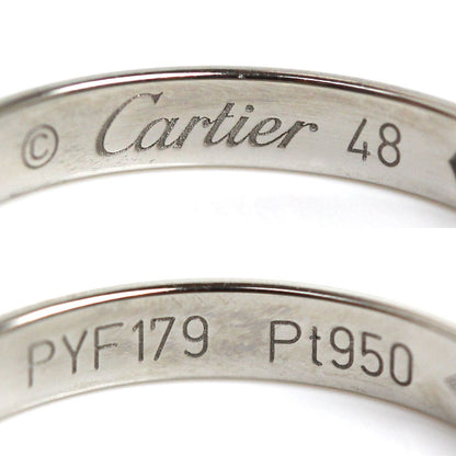 CARTIER カルティエ Pt950プラチナ 1895 ウエディング リング・指輪 B4057748 ダイヤモンド 8号 48 2.8g レディース【中古】【美品】