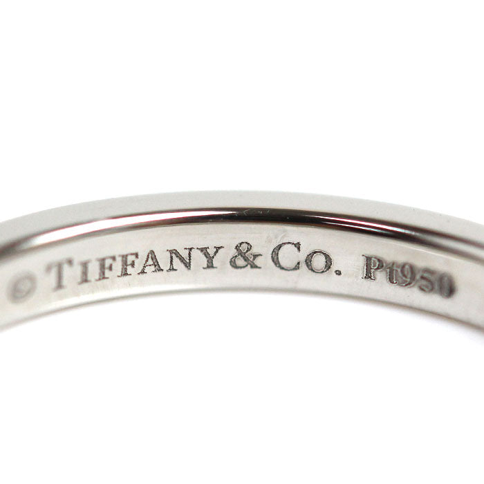 TIFFANY&Co. ティファニー Pt950プラチナ クラシックバンド 3P ダイヤ リング・指輪 61000895 ダイヤモンド 10号 3.4g レディース【中古】【美品】