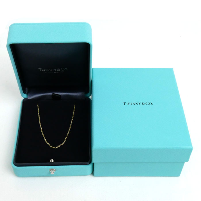 TIFFANY&Co. ティファニー K18YG イエローゴールド ネックレス 2.9g 45.5cm レディース【中古】