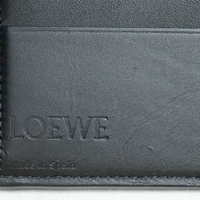 LOEWE ロエベ バイフォールド ウォレット 二つ折り財布 ブラック C660302X02 ユニセックス【中古】【美品】